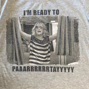 Love & Cherish Funny Graphic I’m Ready to Party Tee XS Bachelorette College Tee